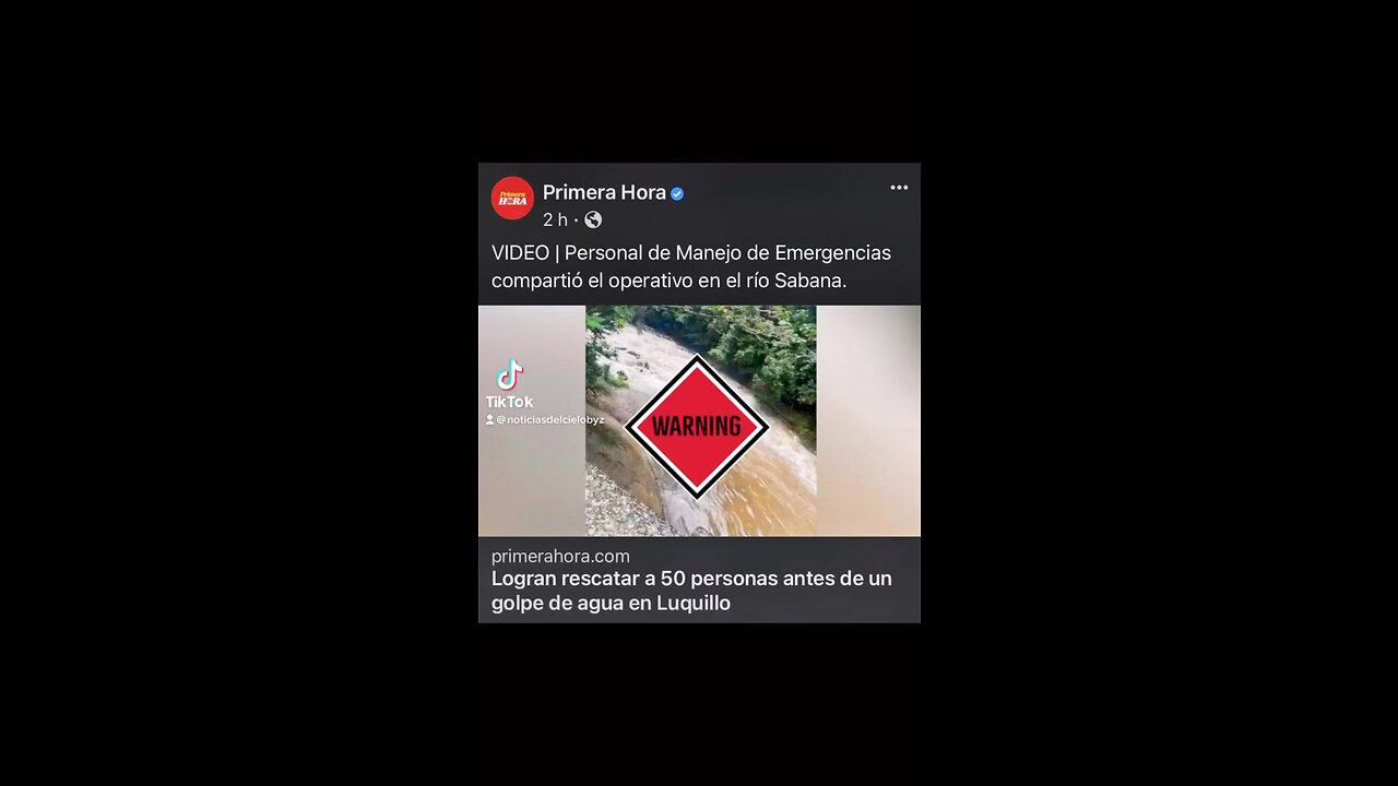 RESCATE DE 50 PERSONAS EN RÍO SABANA EN EL YUNQUE