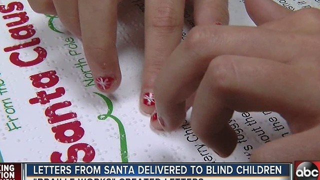 Santa's letters delivered in braille to local students