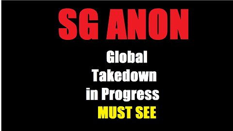 SG Anon ~ Global Takedown in Progress ~MUST SEE