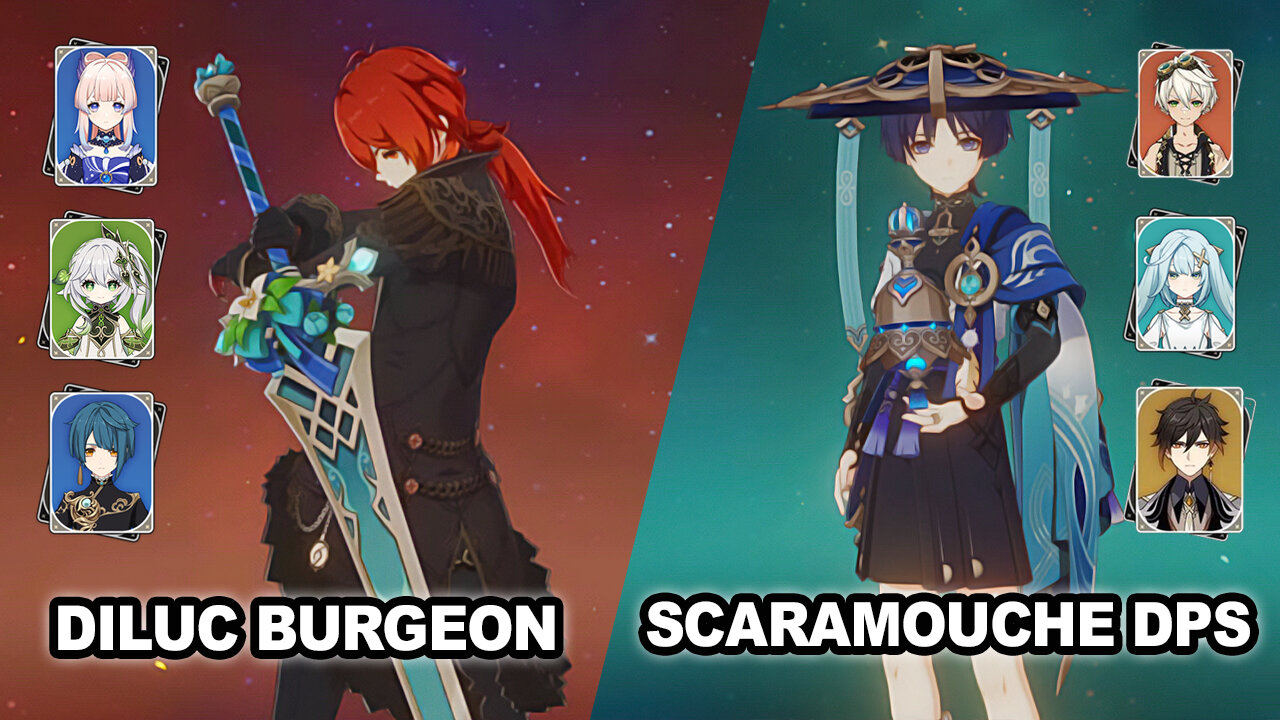 Spiral Abyss 12-3 DPS Scaramouche + Burgeon Diluc