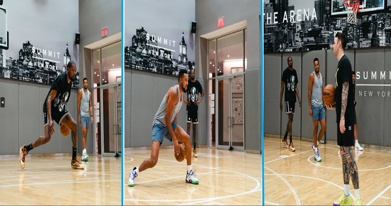 Kevin Durant & CJ McCollum Team Up in Off-Season Workout