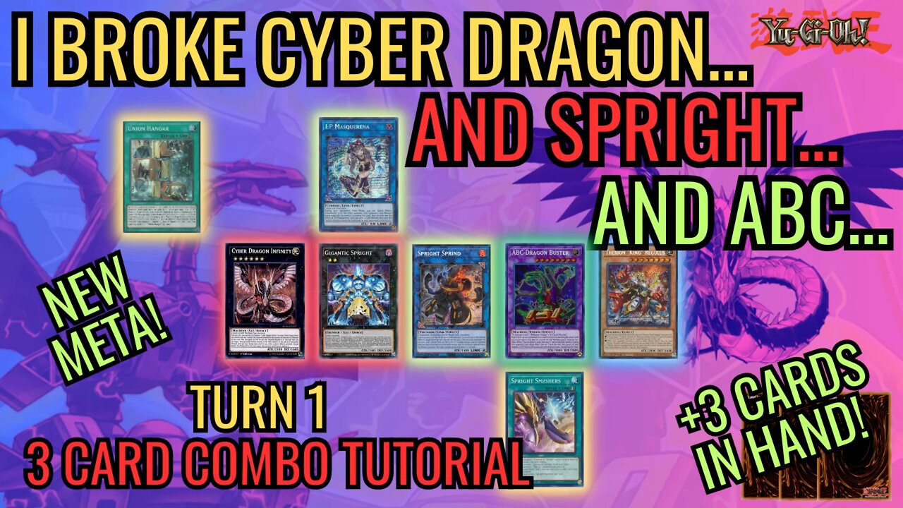 UNBREAKABLE BOARD! NEGATE EVERYTHING 3 Card Combo CYBER DRAGON SPRIGHT THERION ABC! YUGIOH TCG 2023