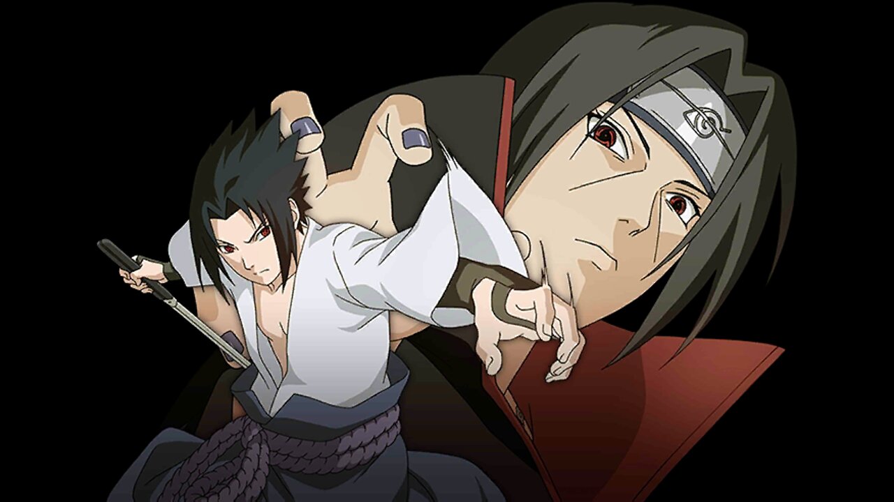 Sasuke Vs Itachi, Itachi uses Susanoo and Amaterasu for the first time