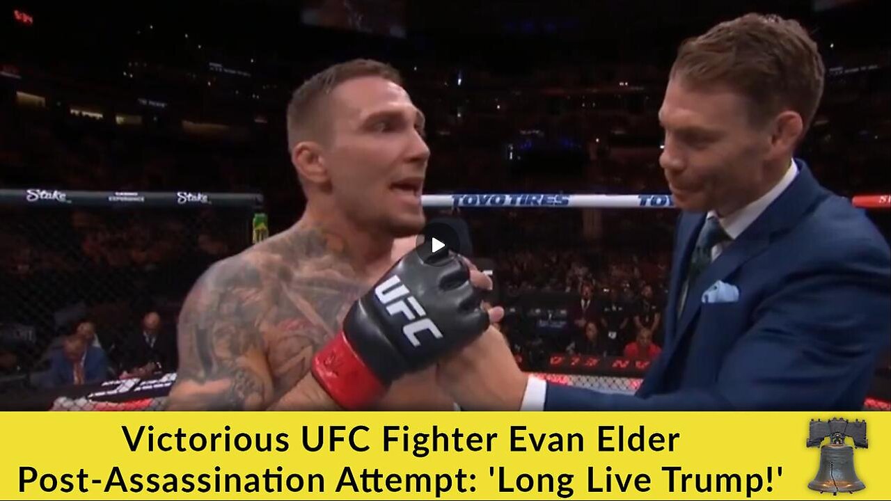 "I Heard They Tried to Wack My Boy Trump! 'Long Live Trump!" "TRUMP 2024!"- Victorious UFC Fighter Evan Elder