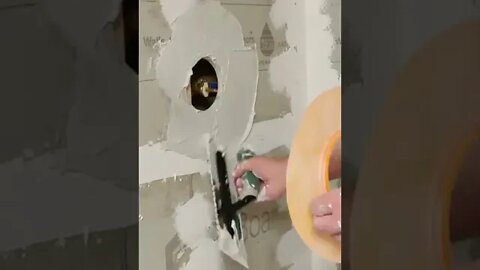 😲Waterproof your shower valve😱 #short #youtubeshorts