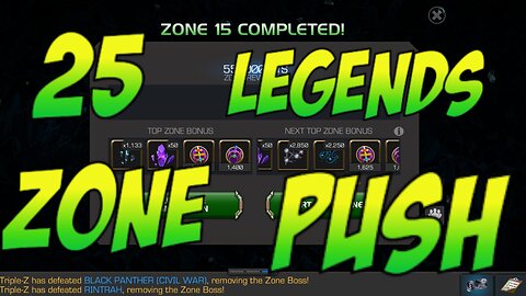 25 Zone Push for Legends Title