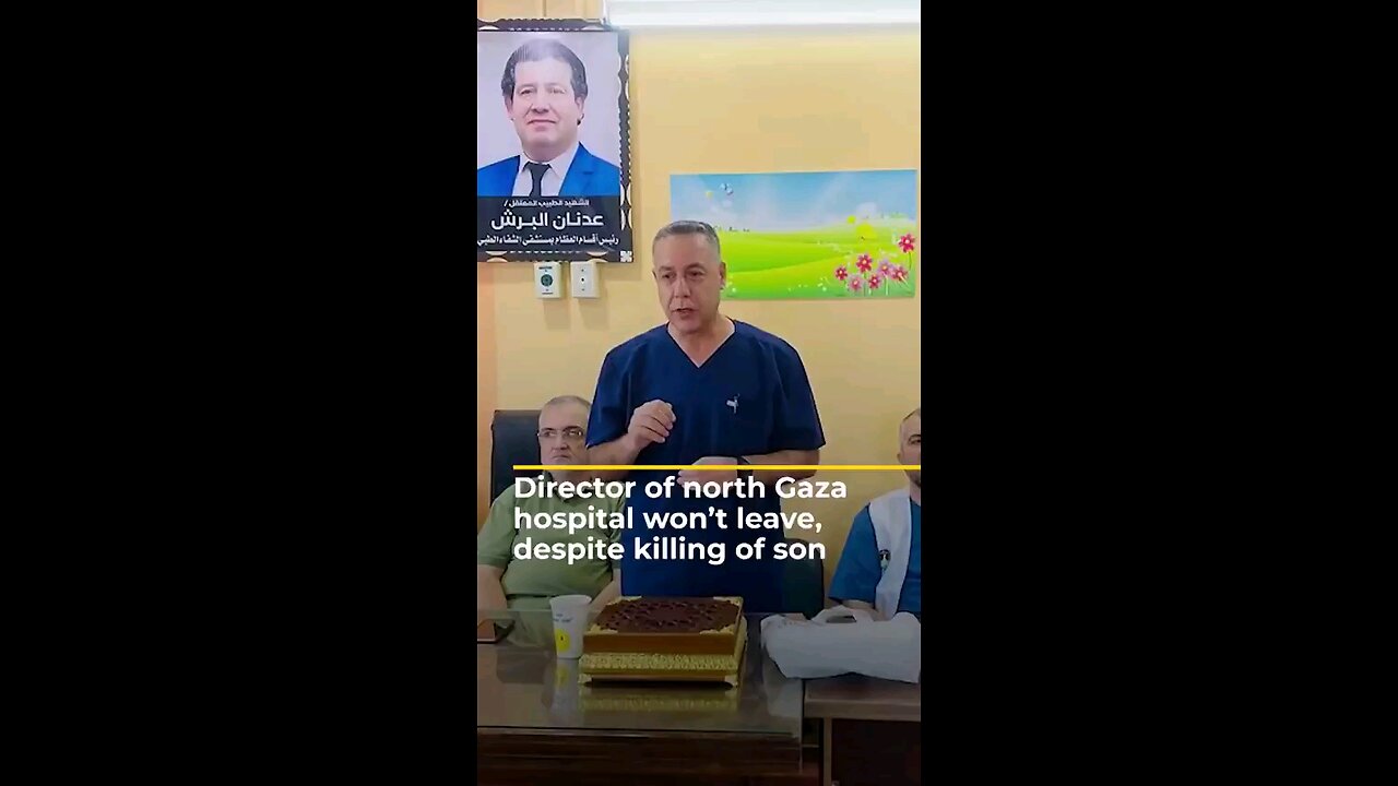 ISRAEL KILLED HIS SON BECAUSE HE REFUSED 2 LEAVE Dr. Hussam Abu Safiyah head of Kamal Adwan Hospital