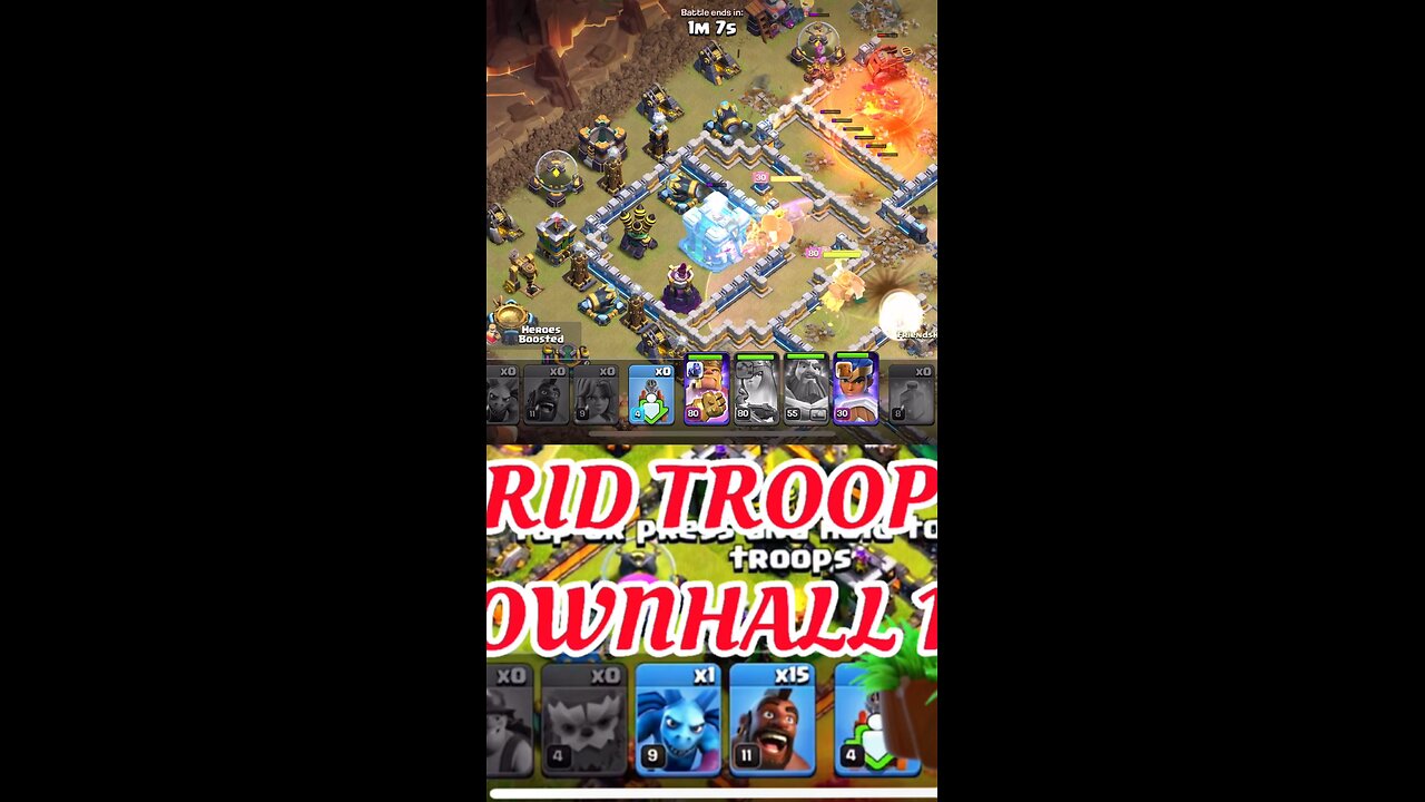 Hybrid Troop Three Star | Hog Rider x Miner | Clash of Clans