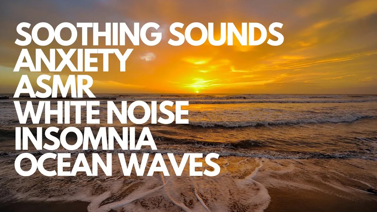 SLEEP INSTANTLY IN 5 MINS WITH OCEAN WAVES, SOOTHING SOUNDS FOR ANXIETY, INSOMNIA, ASMR, WHITE NOISE