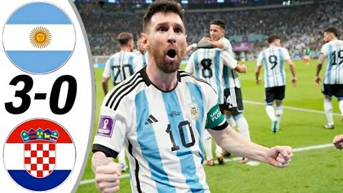 Argentina vs Croatia Semi final FIFA world cup Qatar 2022 #football #messsi