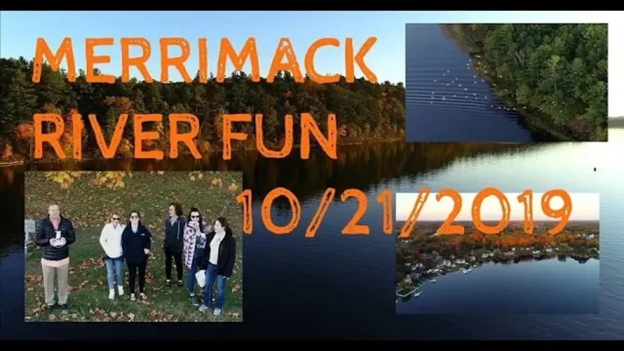 Autumn Merrimack River Drone Flight w/ the Ladies in Amesbury, MA