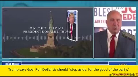 Trump says Gov. Ron DeSantis should "step aside, for the good of the party."