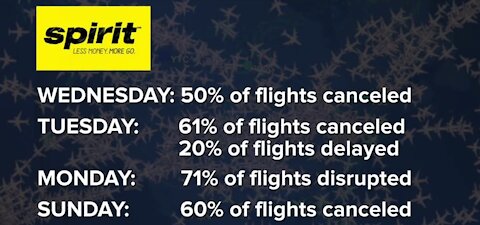 'I’m a little stressed...' Metro Detroiters stranded in cities after Spirit cancels, delays several flights