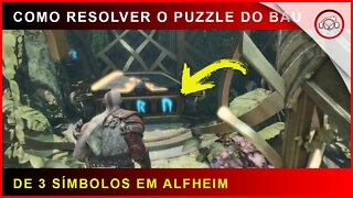 God of war, Como resolver o puzzle do baú de 3 símbolos em Alfheim | Super dica