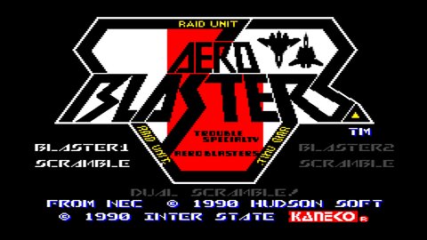 Aero Blasters - (TG-16) 1/2 - Beat 'em and Cheat 'em!