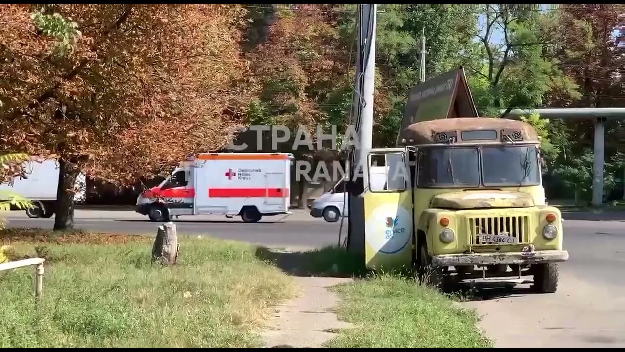 Convoy of Ambulances Filled With Ukrainian Militants In Odessa - Results Of "Counter-Offensive"