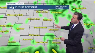 More showers Wednesday afternoon