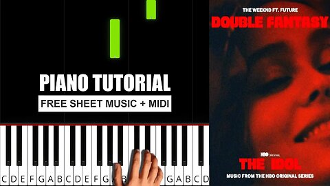 The Weeknd - Double Fantasy ft. Future - (BEGINNER) Piano Tutorial