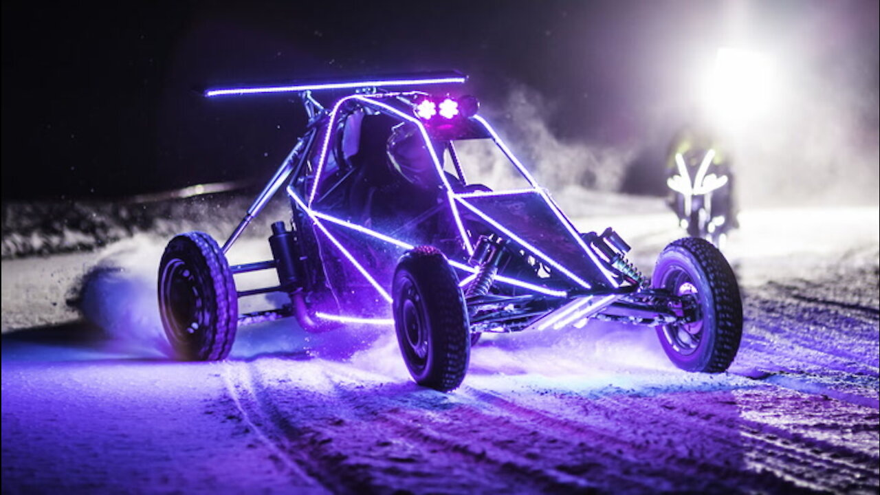 Speed Of LED Lights: Barracuda Crosskart vs Motorbike