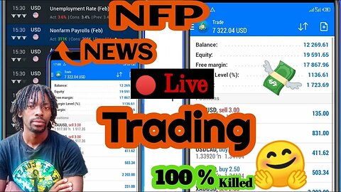 NFP NEWS Live Trading, 101% Killing it Strategy 🤑🤑🤑🤑😂💪