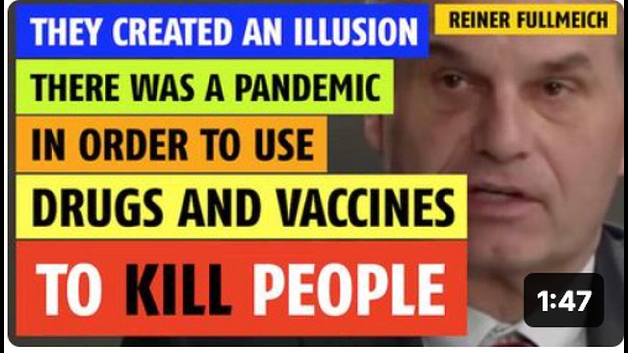 They created an illusion of a pandemic so they could use drugs & vaccines to kill people