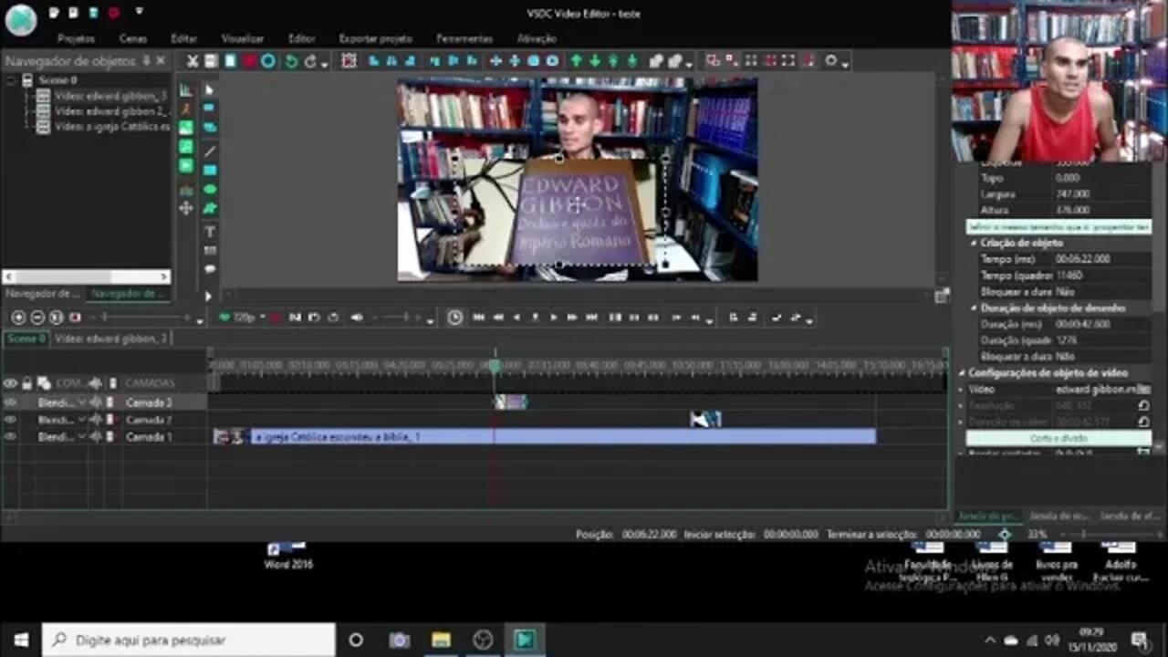 Usando o editor de vídeo VSDC