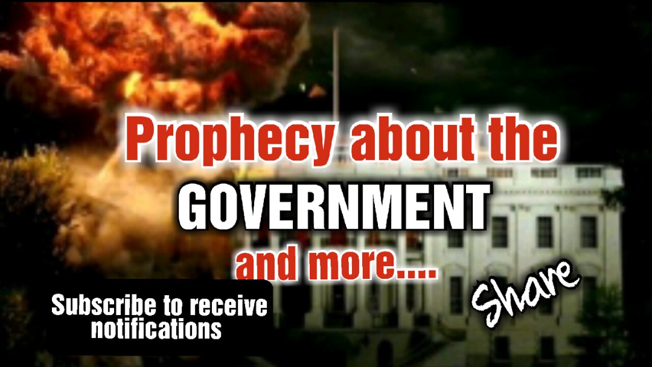 Word about the GOVERNMENT. Also, GOD is raising prophets #watchmen #share #bible #government