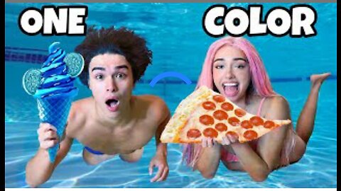 Can You Survive Eating Only ONE COLOR Food for 24 Hours!!