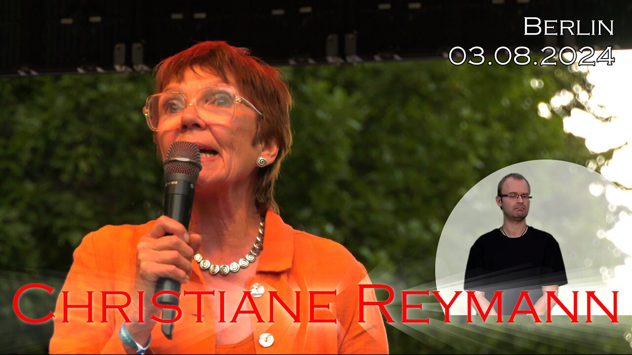 Rede Christiane Reymann am 03.08.2024 in Berlin