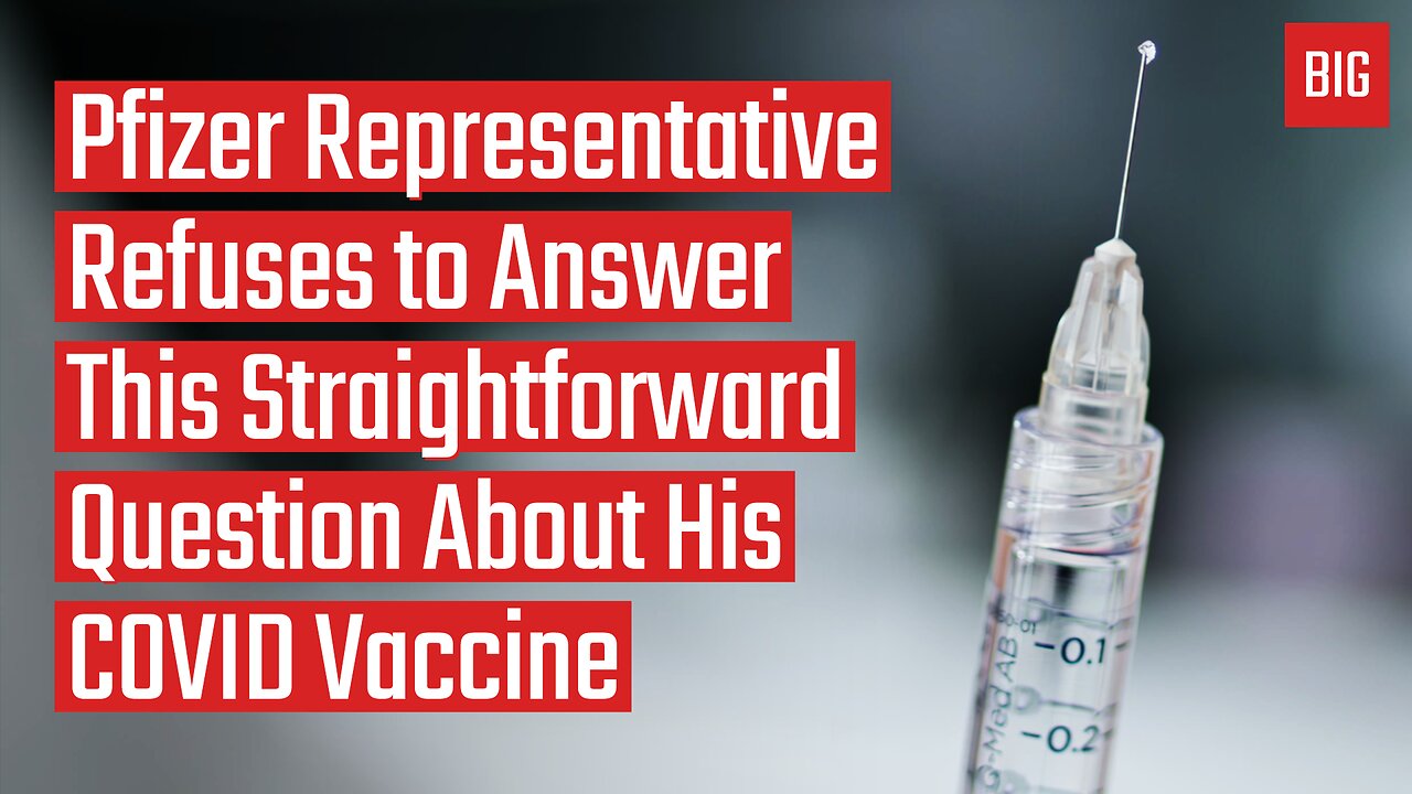 Pfizer Representative Refuses to Answer This Straightforward Question About His COVID Vaccine