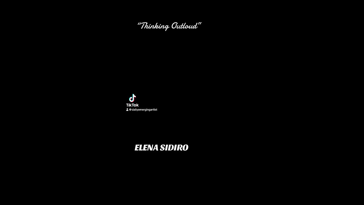 “ Thinking Out Loud “ ⚡️ 09/26/2024