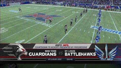 2020-02-23 XFL Week 3 New York Guardians vs St Louis Battlehawks