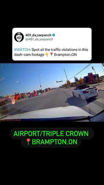 Dangerous driving in Brampton Ontario