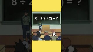 Quiz de Matemática Naruto #shorts