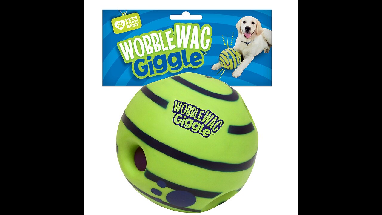 Wobble Wag Giggle Ball, Interactive Dog Toy