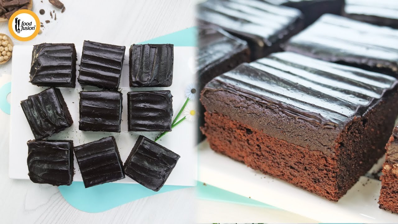 Chocolate chickpea Cake recipe by Food Fussion.