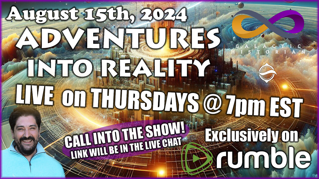 Adventures Into Reality with Andrew Bartzis, the Galactic Historian! Zoom room below to call in!