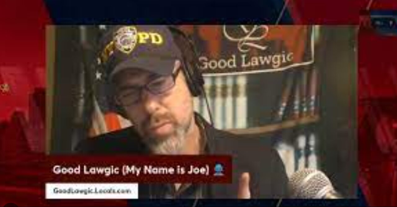 Joe from Good Lawgic 8 pm EST Sunday conversation