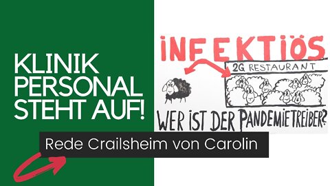 Klinik Personal steht auf - Carolin spricht in Crailsheim