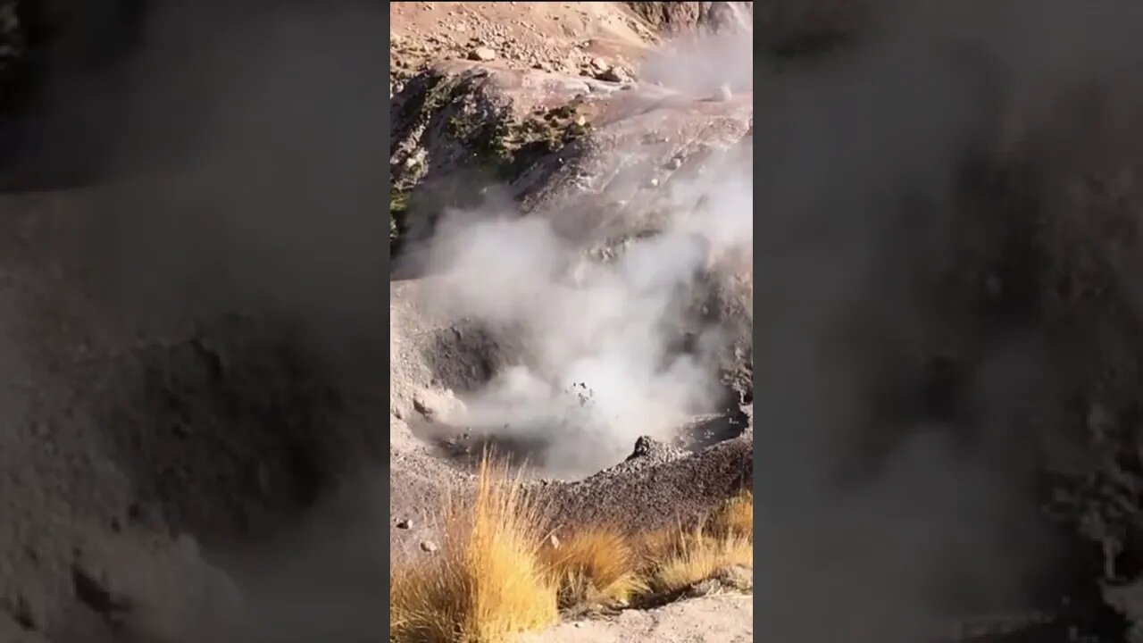 Boiling mud volcano #shorts #volcano #naturesounds