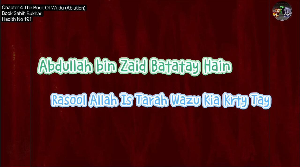 ❤️ Proper Ablution (Wudu’) According to Prophet Muhammad (PBUH) - Sahih al-Bukhari Hadith 191❤️