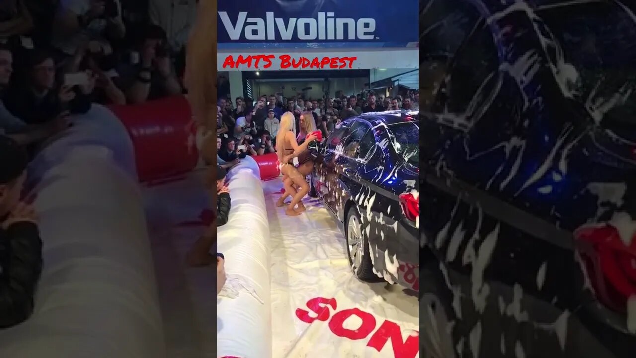 AMTS , bikini 👙 Carwash , car and girls show in Budapest +18