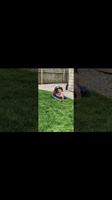 “Junior vs. backpack blower.”