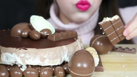 chocolate nut cake asmr