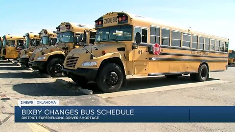 Bixby changes school bus schedule due to driver shortage