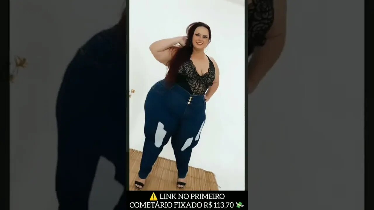 🛑 CALÇA JEANS PLUS SIZE SKINNY GILLMARLIN AZUL