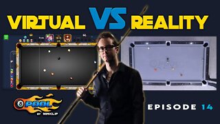 VIRTUAL VS REAL - 8-BALL POOL TRICKSHOTS - Ep 14!!!