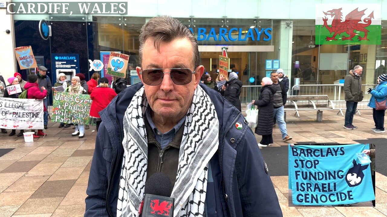 Boycott Barclays Bank, Cardiff South Wales