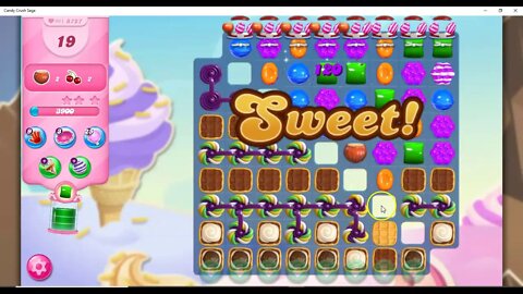 Candy Crush Level 5727 Talkthrough, 25 Moves 0 Boosters