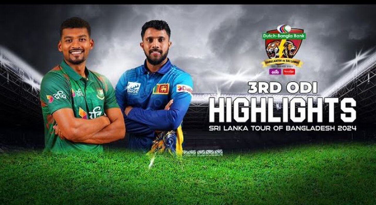 Bangladesh vs Sri Lanka Highlights || 3rd ODI || sir Lanka tour of Bangladesh 2024